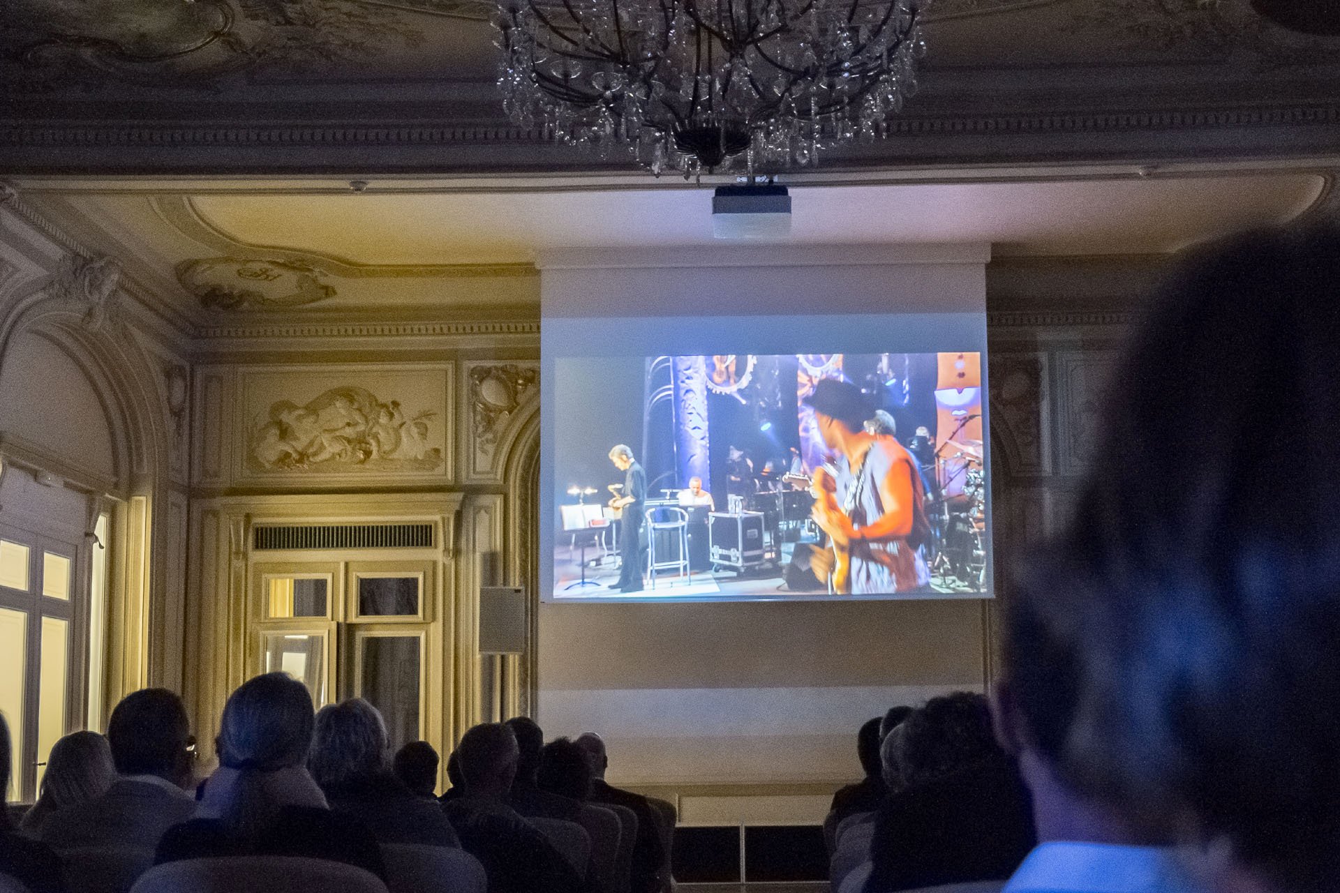 AV-Vorführung vom Montreux Jazz Festival im Rahmen des Cocktail Dinatoire